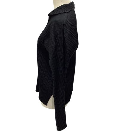 ISSEY MIYAKE イッセイミヤケ PLEATS PLEASE シャツ SIZE 3 PP23-JJ142 ブラック