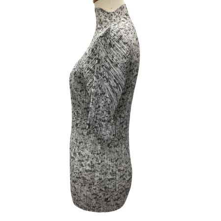 ISSEY MIYAKE イッセイミヤケ PLEATS PLEASE カットソー SIZE 3 総柄 PP31-JK951 グレー