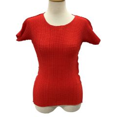ISSEY MIYAKE イッセイミヤケ カットソー SIZE M IM92-FT123 レッド Bランク