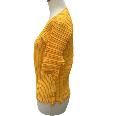 ISSEY MIYAKE イッセイミヤケ カットソー SIZE 3 IM04FJ958 イエロー