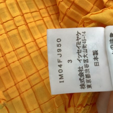 ISSEY MIYAKE イッセイミヤケ カットソー SIZE 3 IM04FJ958 イエロー