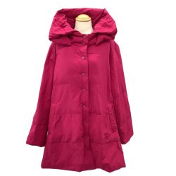 ISSEY MIYAKE イッセイミヤケ PLEATS PLEASE ダウンジャケット SIZE 4 PP04-ZA801 ショッキングピンク Bランク