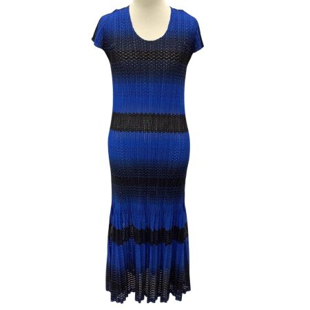 ISSEY MIYAKE イッセイミヤケ PLEATS PLEASE 変形 ワンピース SIZE 2 PP73-JH507 ブルー