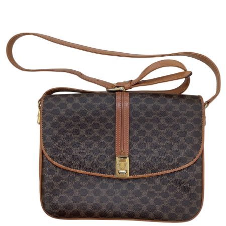 CELINE セリーヌ レディース ショルダーバッグ マカダム柄 ブラウン