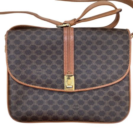 CELINE セリーヌ レディース ショルダーバッグ マカダム柄 ブラウン