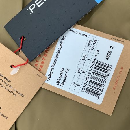 MAMMUT マムート 未使用 タグ付き メンズ ダウンジャケット SIZE L カーキ