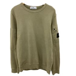 STONE ISLAND ストーンアイランド メンズ スウェット SIZE M 811563920 カーキ Bランク