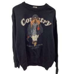 Hardy Amies Sports ハーディ エイミス メンズ トレーナー SIZE L ブラック Bランク