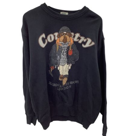 Hardy Amies Sports ハーディ エイミス メンズ トレーナー SIZE L ブラック