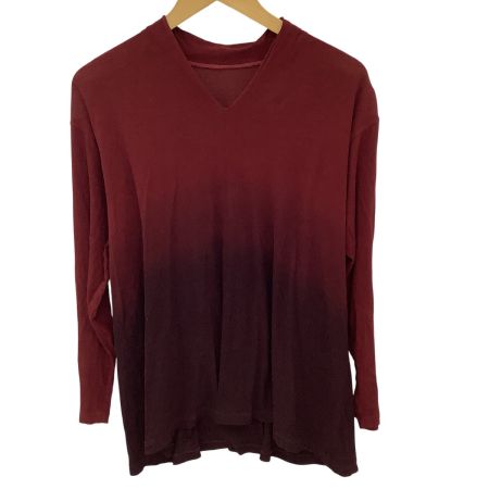 JURGEN LEHL ヨーガンレール レディース カットソー SIZE M エンジ