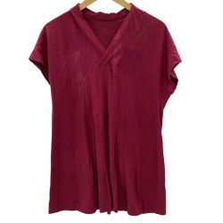 JURGEN LEHL ヨーガンレール レディース カットソー SIZE M レッド Bランク