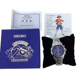 SEIKO セイコー ONE PIECE ワンピース アニメ20周年記念 クォーツ 腕時計 7T92-HBMO Bランク
