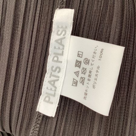 ISSEY MIYAKE イッセイミヤケ PLEATS PLEASE カーディガン  SIZE 3 PP83-JO122 ブラウン