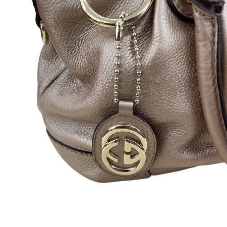 GUCCI グッチ ディアマンテ スーキー ハンドバッグ シャンパンゴールド