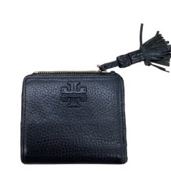 TORY BURCH トリーバーチ レディース 2つ折り財布 ブラック Aランク