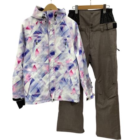 iCEPARADAL レディース スノーウェア セットアップ SIZE WL(11号) ホワイト×ベージュ