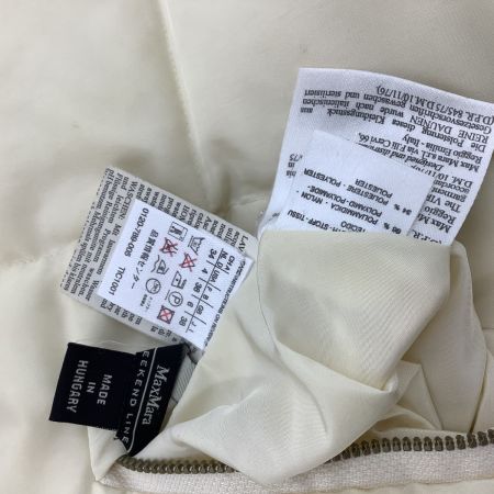 MAX MARA マックスマーラー レディース リバーシブル ダウンコート SIZE 38 アイボリー