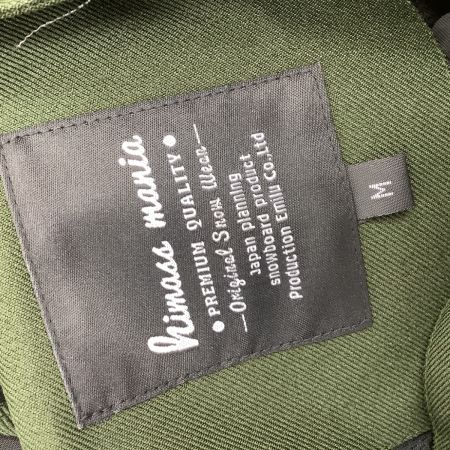 himass mania ハイマスマニア メンズ スノーボードウェア 上下セット SIZE M カーキ×ブラウン