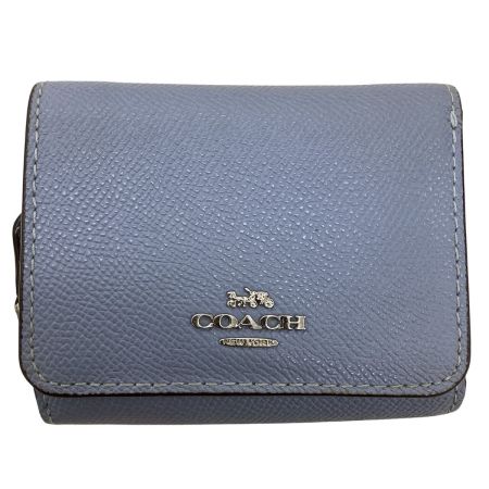 COACH コーチ レディース 折り財布 ブルー