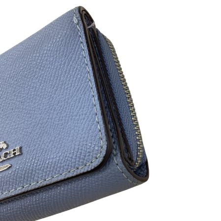 COACH コーチ レディース 折り財布 ブルー