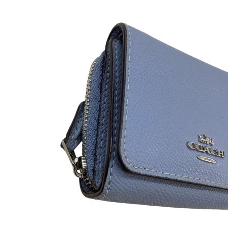 COACH コーチ レディース 折り財布 ブルー