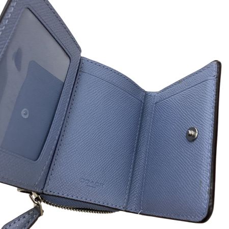COACH コーチ レディース 折り財布 ブルー
