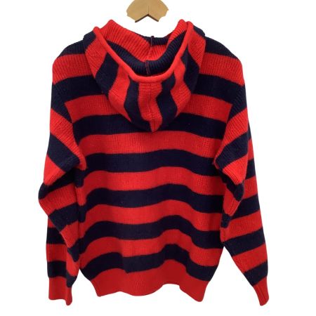 Christian Dior クリスチャンディオール メンズ ニットパーカー SIZE L レッド×ブラック