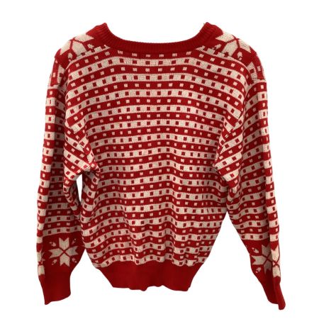 Christian Dior クリスチャンディオール レディース ニット セーター SIZE M レッド×ホワイト