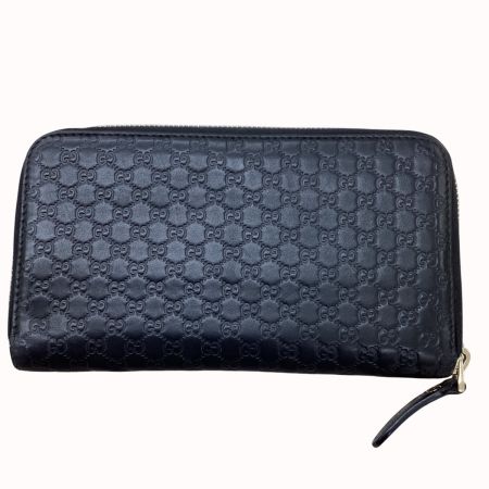 GUCCI グッチ 長財布  449391-496334 マイクログッチシマ ブラック