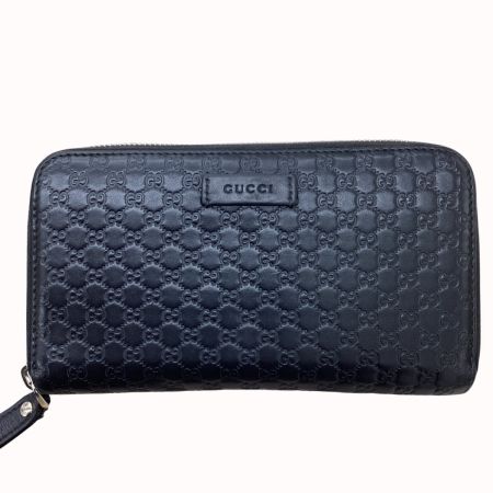 GUCCI グッチ 長財布  449391-496334 マイクログッチシマ ブラック
