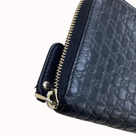 GUCCI グッチ 長財布  449391-496334 マイクログッチシマ ブラック