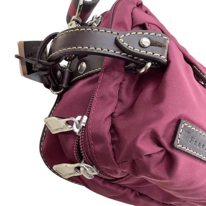 STEFANOMANO ステファノマーノ ショルダーバッグ ワインレッド STEFANOMANO ステファノマーノ ショルダーバッグ ワインレッド - 中古