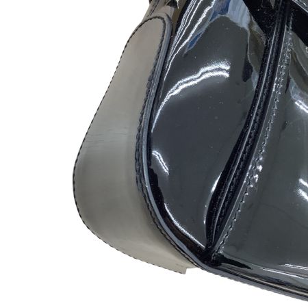 Salvatore Ferragamo サルヴァトーレフェラガモ レディース ハンドバッグ ガンチーニ エナメル ブラック