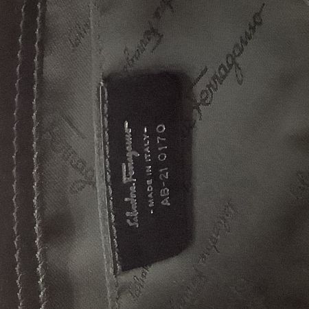 Salvatore Ferragamo サルヴァトーレフェラガモ レディース ハンドバッグ ガンチーニ エナメル ブラック