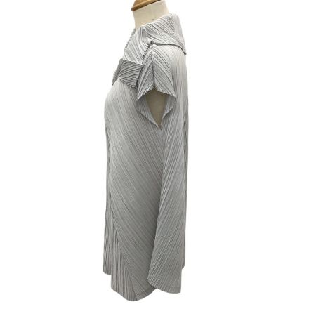 ISSEY MIYAKE イッセイミヤケ PLEATS PLEASE 変形 カットソー SIZE 2 PP01-JT623 グレー