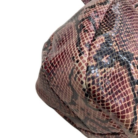 COACH コーチ パイソン柄 ハンドバッグ H1120-F17419 赤系