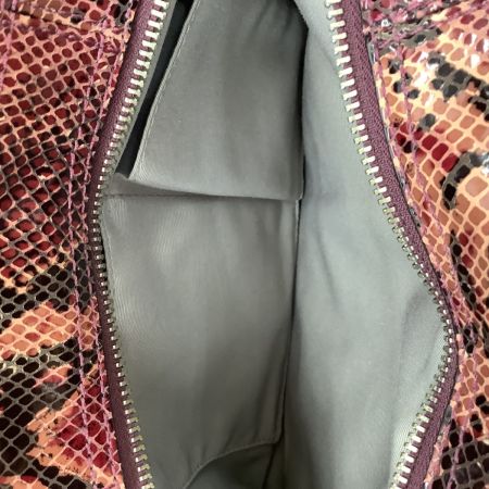 COACH コーチ パイソン柄 ハンドバッグ H1120-F17419 赤系