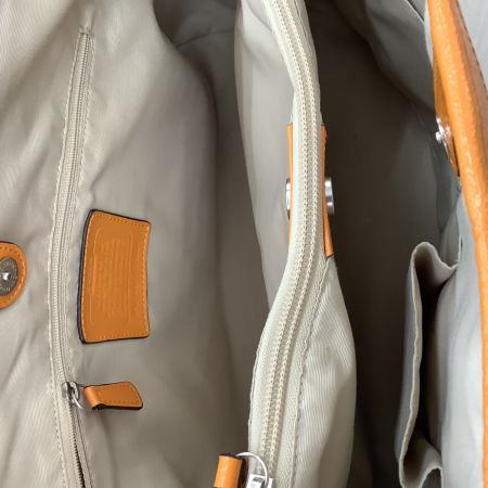 COACH コーチ ハンドバッグ シグネチャー F29064 ネイビー×オレンジ