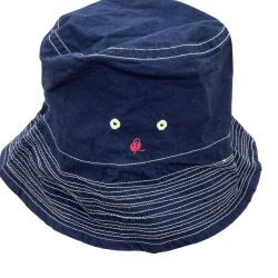 45rpm 45アールピーエム 帽子 ハット 100％コットン ネイビー Bランク