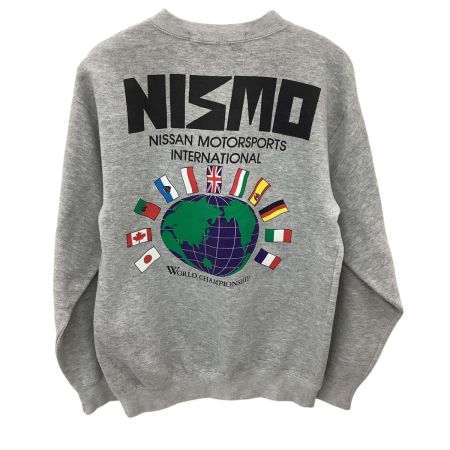 NISMO ニッサン・モータースポーツ・インターナショナル メンズ トレーナー スウェット  旧ロゴ ワールドチャンピオンシップ グレー
