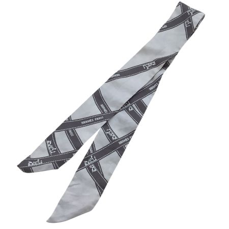 HERMES エルメス ツイリー ボルデュック シルクスカーフ ベージュ