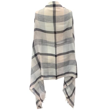 CRESTBRIDGE BLUE LABEL ブルーレーベル・クレストブリッジ ストール ライトピンク×グレー