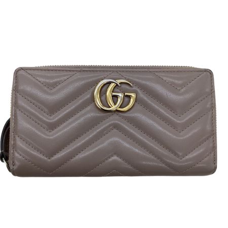 GUCCI グッチ レディース 長財布 GG マーモント 443123・2149 ピンクベージュ