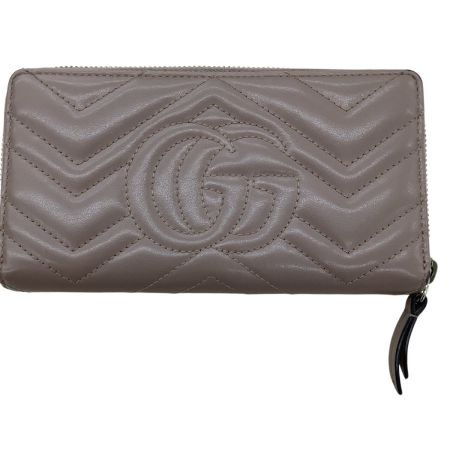 GUCCI グッチ レディース 長財布 GG マーモント 443123・2149 ピンクベージュ