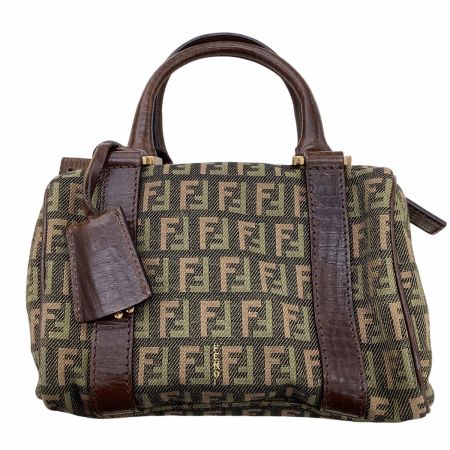 FENDI フェンディ ミニボストンバッグ カーキ