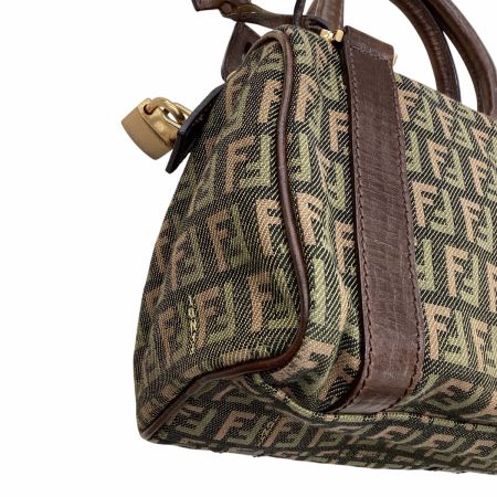 FENDI フェンディ ミニボストンバッグ カーキ