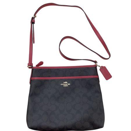 COACH コーチ レディース ショルダーバッグ F29210 ダークブラウン×レッド