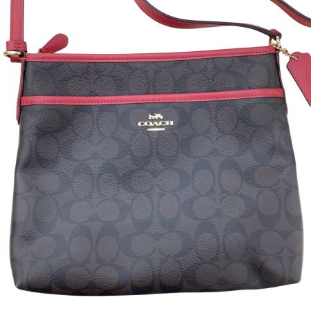 COACH コーチ レディース ショルダーバッグ F29210 ダークブラウン×レッド