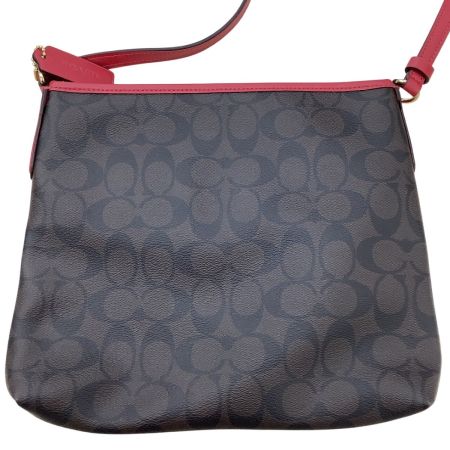 COACH コーチ レディース ショルダーバッグ F29210 ダークブラウン×レッド