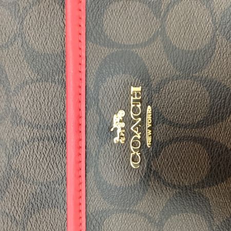 COACH コーチ レディース ショルダーバッグ F29210 ダークブラウン×レッド